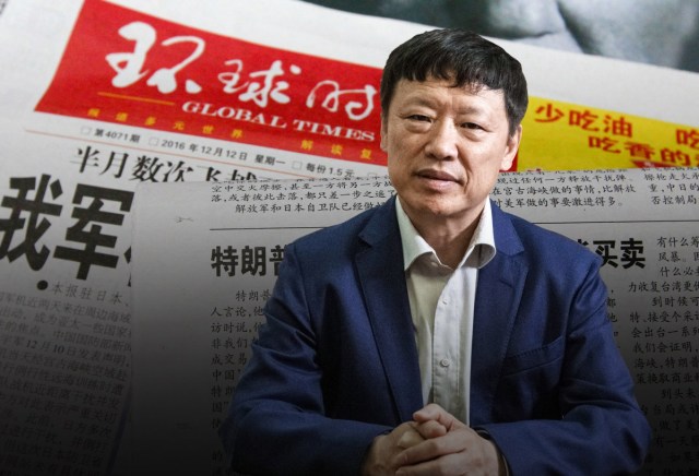 Hồ Tích Tiến – Tổng biên tập Thời báo Hoàn cầu Trung Quốc (ảnh: SCMP)