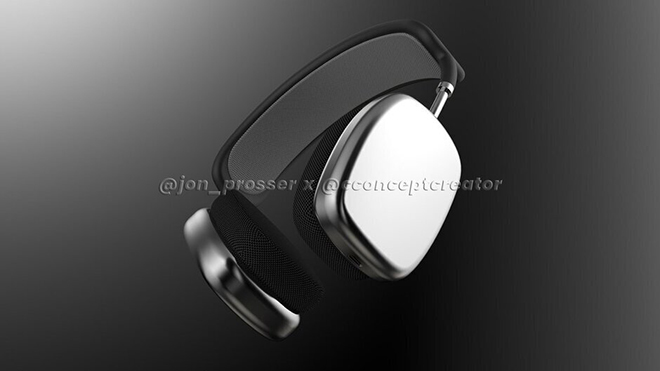 Ảnh concept tai nghe&nbsp;AirPods Studio.