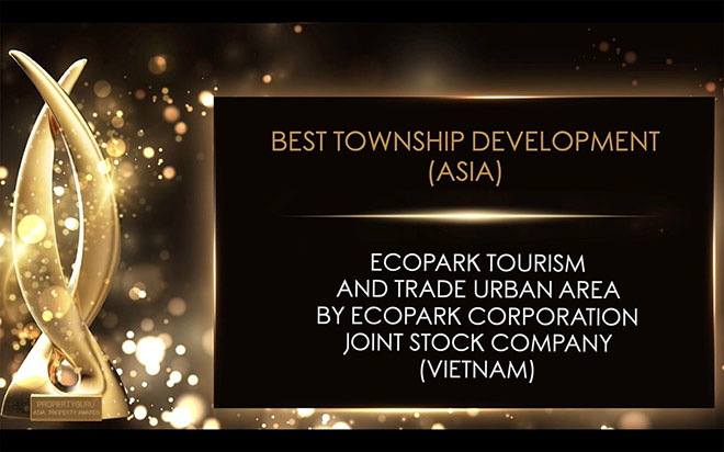 Ecopark được vinh danh “best of the best” tại Asia Property Awards 2020 - 1