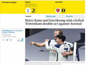 Bóng đá - Tottenham số 1 Ngoại hạng Anh: Báo Anh ca ngợi Son - Kane hay nhất châu Âu