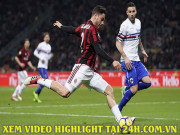 Bóng đá - Video Sampdoria - AC Milan: Thay người xuất sắc, cho Juventus &quot;hít khói&quot;