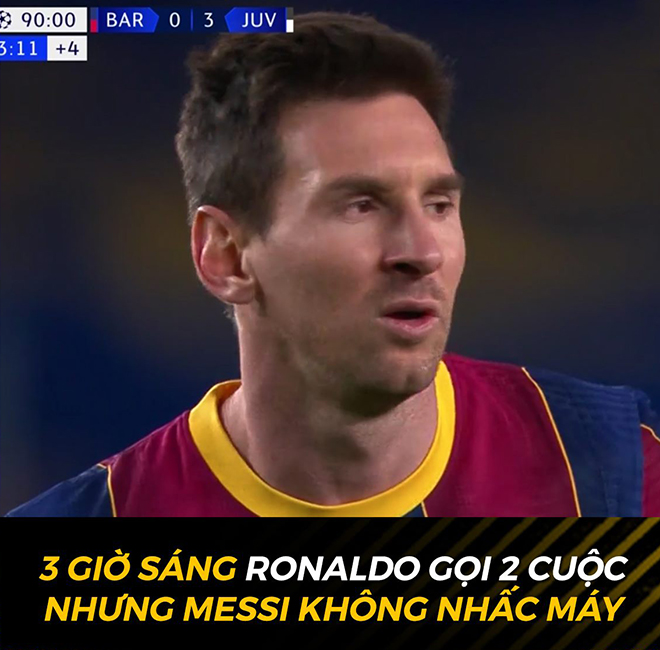 Trong cuộc "tái ngộ" Ronaldo gọi nhưng&nbsp;Messi không trả lời.