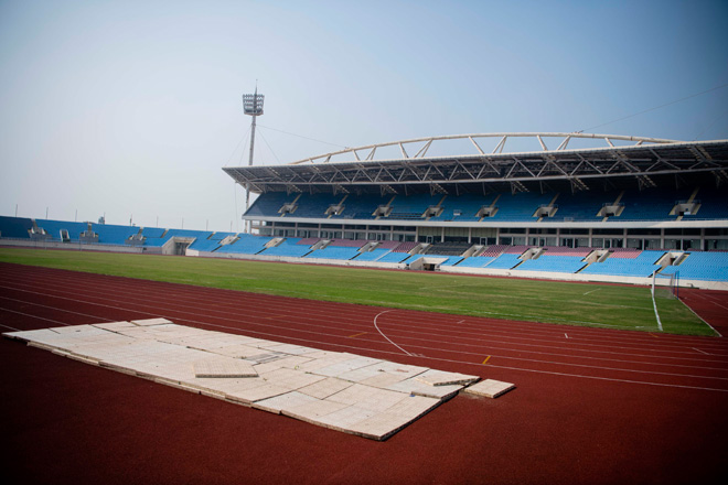 Flycam: SVĐ Mỹ Đình đang “thay áo mới” chào đón SEA Games 31 - 5