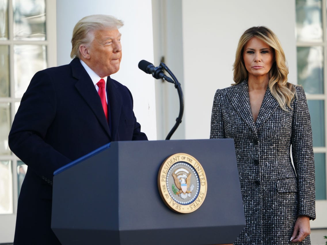 Tổng thống Mỹ Donald Trump và Đệ nhất phu nhân Melania.