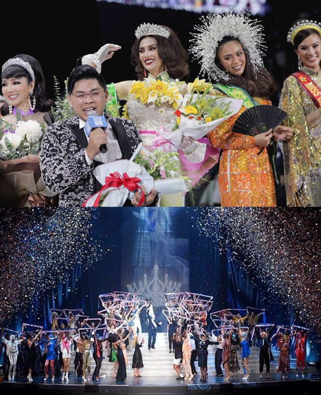 Hình ảnh đăng quang trên sàn catwalk&nbsp;cũng được coi là&nbsp;phiên bản&nbsp;"đạo" từ BST&nbsp;&nbsp;Election de Miss Jean Paul Gaultier 2015.