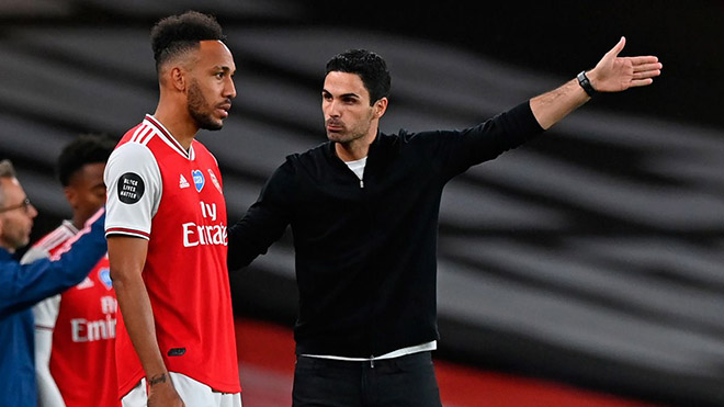 Aubameyang có thể bị HLV Arteta tống lên ghế dự bị