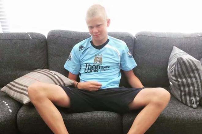 Erling Haaland là một fan của Man City khi còn nhỏ