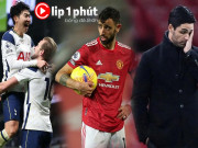 Bóng đá - Ngã ngửa kịch bản MU vượt Tottenham lên đỉnh NHA, Arsenal &quot;cầm đèn đỏ&quot; (Clip 1 phút Bóng đá 24H)