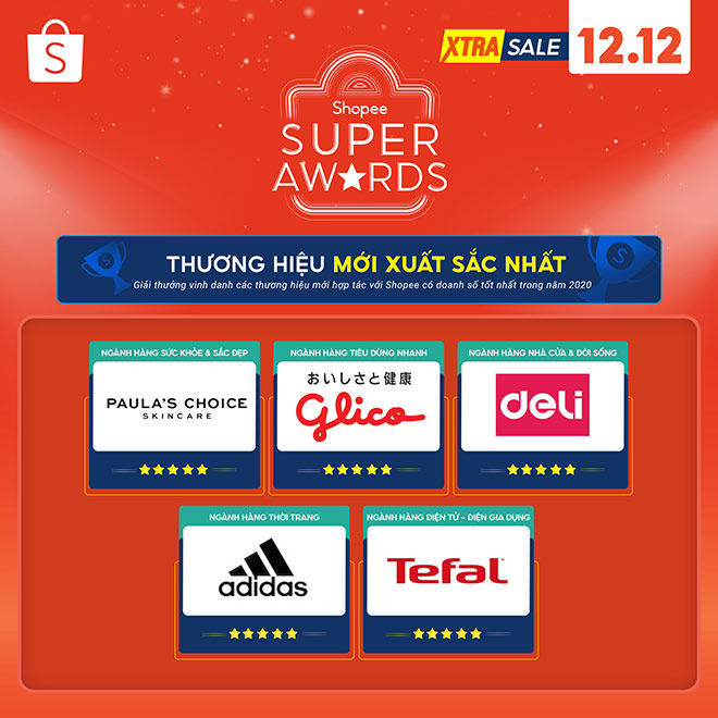 Shopee Super Awards tôn vinh đối tác đồng hành năm 2020, tri ân người ...