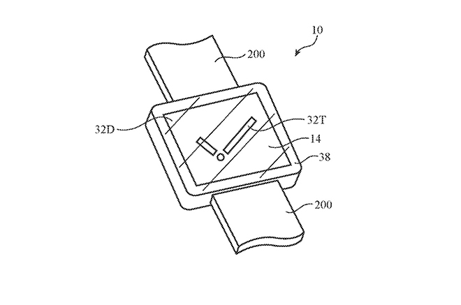 Hình ảnh về bằng sáng chế của Apple.