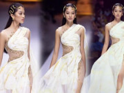 Thời trang - 'Người đẹp Thời trang' Thanh Nhàn sải bước quyến rũ trên sàn catwalk