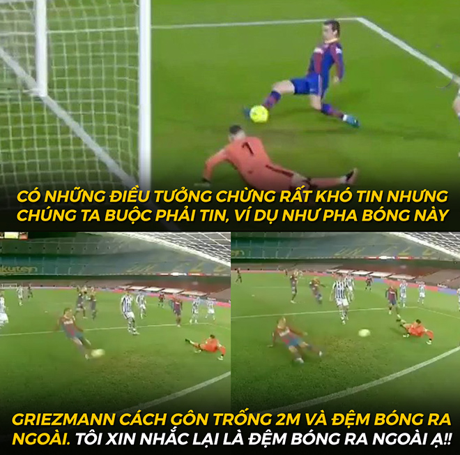 Griezmann chuyên gia có những pha xử lý khó tin nhất quả đất.