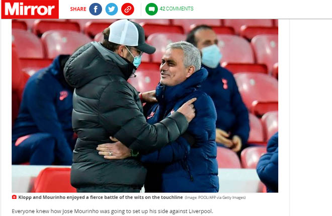 Báo chí tiếc nuối vì Tottenham bỏ lỡ nhiều cơ hội, còn HLV Mourinho quá an toàn về chiến thuật