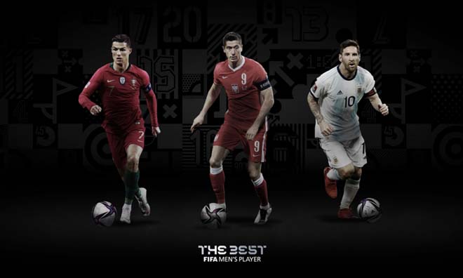 Ronaldo, Lewandowski và Messi tranh
giải thưởng cao quý nhất
