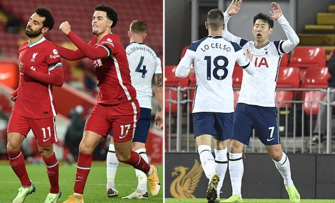 Salah, Son Heung Min tỏa sáng trong hiệp 1