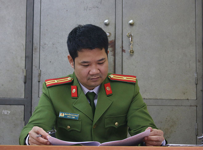 Thiếu tá Nguyễn Cao Hoạt đã công tác tại phòng PC02 từ năm 2005