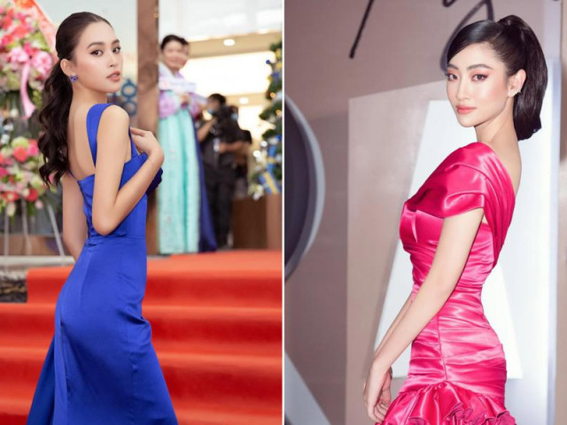 Thời trang - Tiểu Vy, Lương Thuỳ Linh diện váy cắt xẻ táo bạo khoe đường cong đẹp mắt