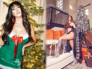 Thời trang - Chị em nhà Kim Kardashian mặc gợi cảm đón Noel