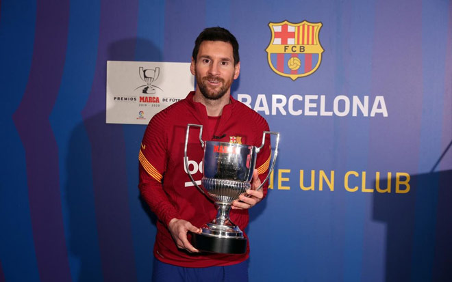 Messi vừa được trao danh hiệu Pichichi lần thứ 7 trong sự nghiệp