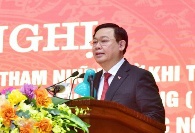 Bí thư Thành ủy Hà Nội Vương Đình Huệ chủ trì hội nghị