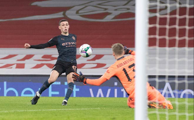 Phil Foden ghi bàn trong tư thế việt vị nhưng vẫn được công nhận&nbsp;