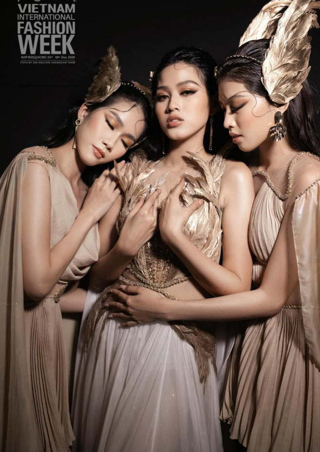 Top 3 Hoa hậu Việt Nam 2020 liên tục toả sáng trên sàn catwalk sau 1 tháng đăng quang - 1