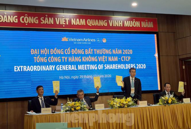 Đại hội cổ đông bất thường năm 2020 của VNA thông thông qua nhiều nội dung trong 1 năm nhiều biến động do dịch COVID-19.