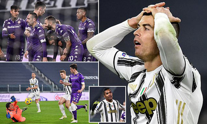 Ronaldo bày tỏ sự tức giận khi Juventus vừa thảm bại 3 bàn không gỡ trước Fiorentina khi kết thúc năm 2020
