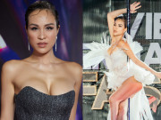 Đời sống Showbiz - Nữ MC sexy nhất Vbiz o bế vòng một, múa cột ngay trên sân khấu