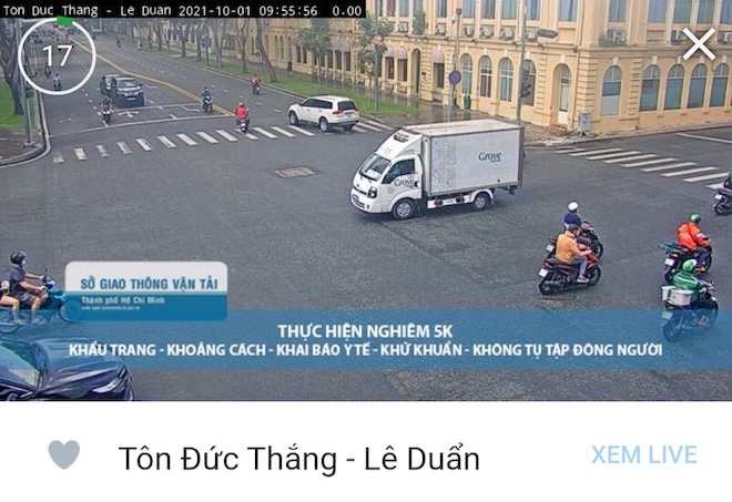 Khu vực gần UBND TP.HCM.