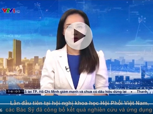 VTV1 đưa tin về công trình nghiên cứu lâm sàng “Đánh giá hiệu quả của sản phẩm chứa cao lá hen trong điều trị bệnh phổi tắc nghẽn mạn tính COPD”.