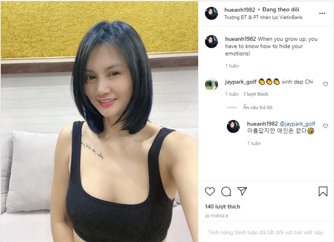 Kim Huệ đăng bức ảnh cắt tóc ngắn trẻ trung và dòng status đầy tâm tư nhưng vẫn khéo léo "thả thính" HLV golf điển trai người Hàn Quốc Park Ji Woon