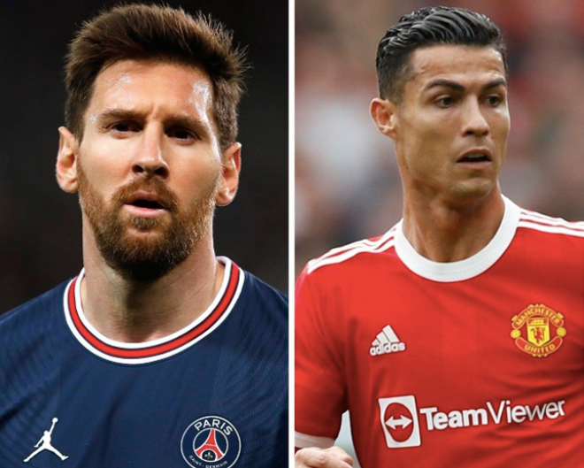 Messi và Ronaldo lần lượt chiếm hai vị trí dẫn đầu danh sách VĐV có thêm nhiều fan theo dõi nhất năm 2021