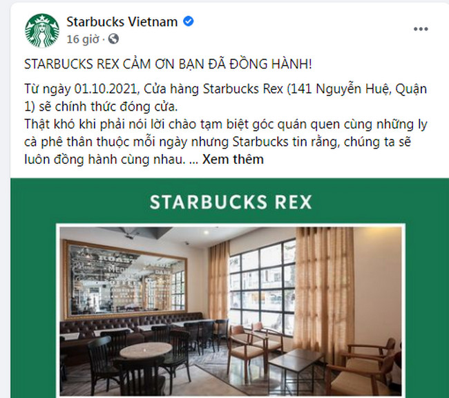 Cửa hàng Starbucks Rex đóng cửa đúng ngày TP HCM từng bước mở cửa trở lại sau thời gian dài căng mình chống dịch