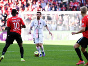 Bóng đá - Video bóng đá Rennes - PSG: Messi lỡ siêu phẩm, 2 &quot;cú đấm&quot; choáng váng (Vòng 9 Ligue 1)