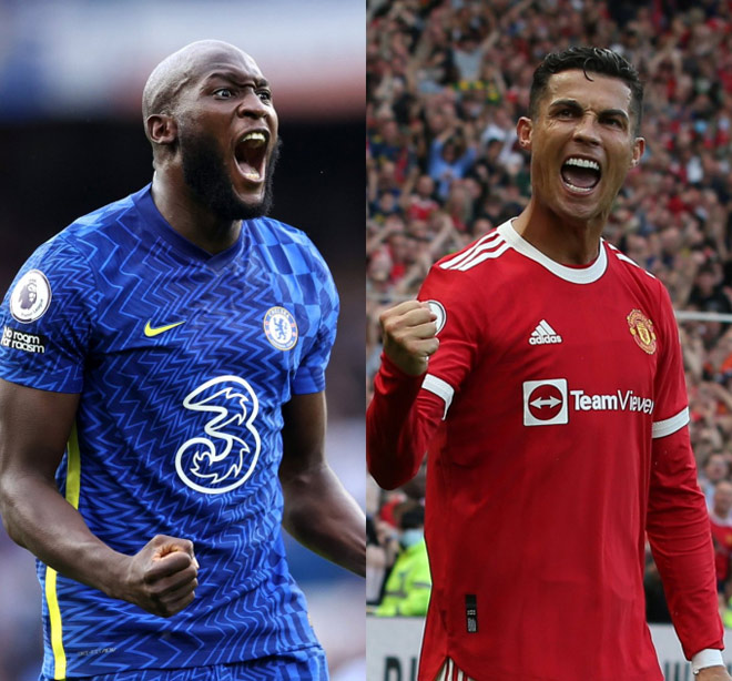 Lukaku (trái) và Ronaldo đều đang chơi tốt khi trở lại giải Ngoại hạng Anh mùa này