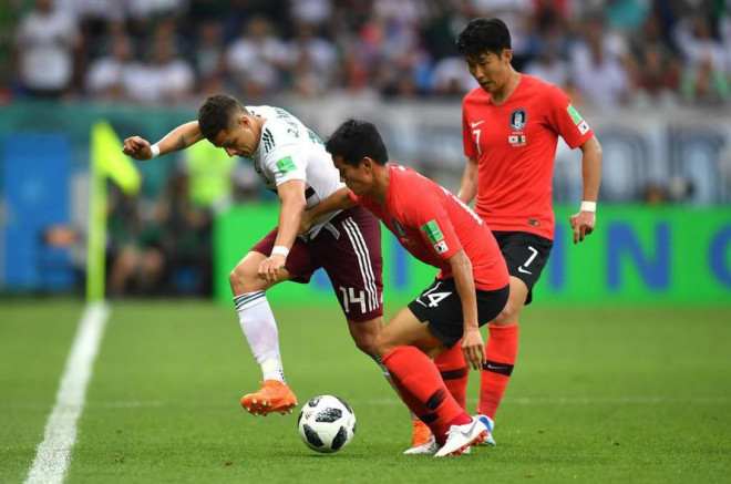 Hong Chul (số 14) từng dự World Cup 2018
