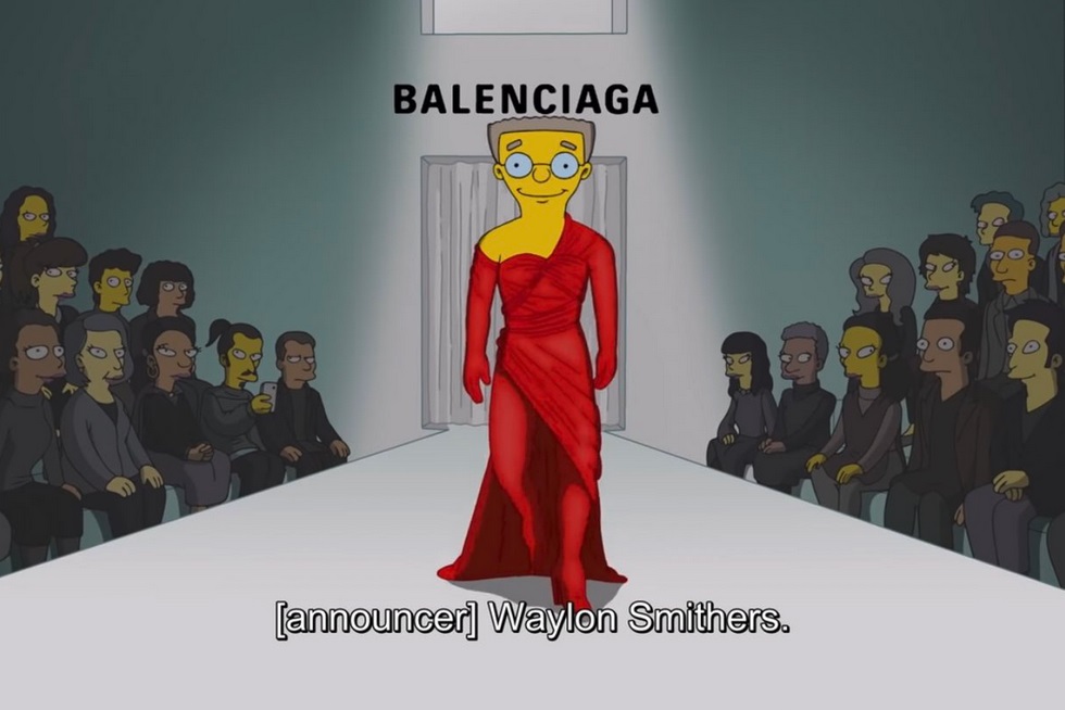 Balenciaga khiến khán giả tròn mắt khi đem gia đình Simpson lên sàn diễn - 1