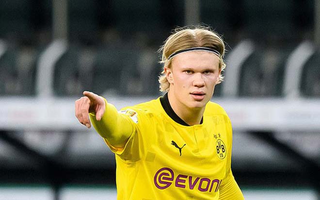 Haaland từ tháng 1/2022 sẽ có thể rời Dortmund với giá 75 triệu euro