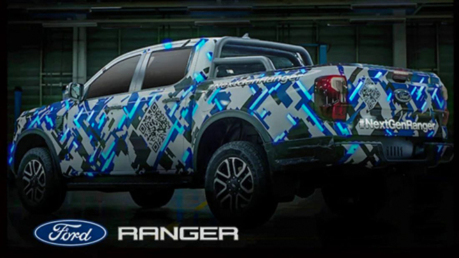 Ford Ranger thế hệ mới lộ thêm hình ảnh phần đèn sau - 1