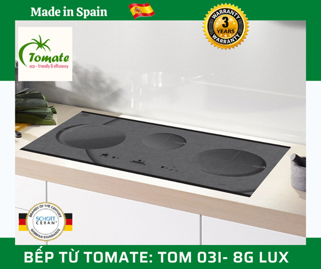 Bếp từ Tomate 8G LUX sử dụng công nghệ hàng đầu thế giới - 1