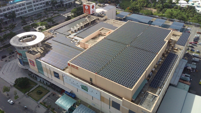 Nhà bán lẻ Hàn Quốc đã chính thức vận hành hệ thống năng lượng mặt trời từ đầu tháng 7/2021 tại trung tâm thương mại LOTTE Mart Nam Sài Gòn