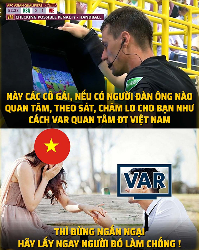 Một trận rất nhiều VAR dành cho đội tuyển Việt Nam.