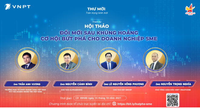 Tham gia hội thảo “Đổi mới sau khủng hoảng – Cơ hội bứt phá cho doanh nghiệp vừa và nhỏ”  để nhận được tư vấn từ các chuyên gia - 1