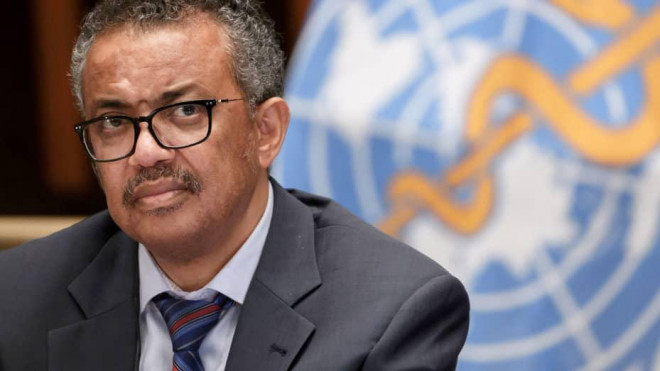 Tổng giám đốc Tổ chức Y tế Thế giới Tedros Adhanom Ghebreyesus cho biết số ca tử vong do dịch Covid-19 giảm xuống mức thấp nhất trong gần một năm qua.Ảnh: Reuters