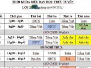 Giáo dục - du học - Thời khóa biểu học trực tuyến: Thấy mà ngợp!