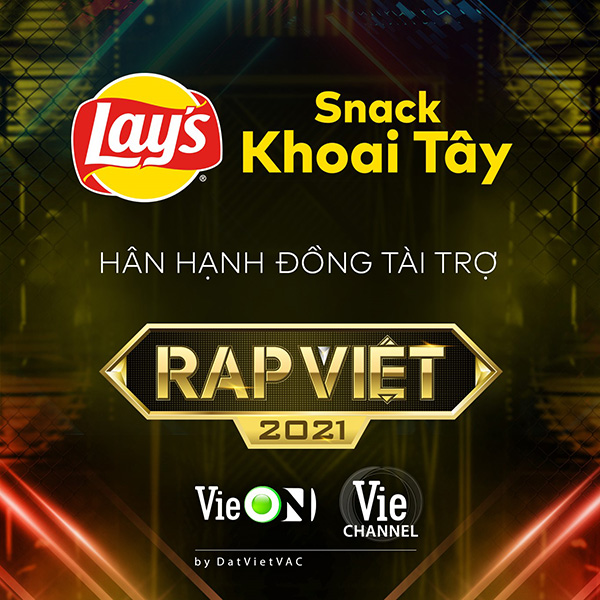 Snack khoai tây Lay’s chính thức trở thành nhà đồng tài trợ Rap Việt mùa 02