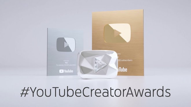 Nút kim cương YouTube là một&nbsp;phần thưởng danh giá.