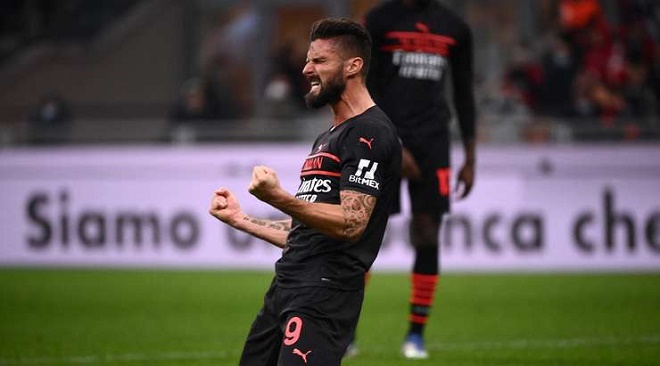 Giroud mở màn cho cuộc lội ngược dòng ngoạn mục của AC Milan