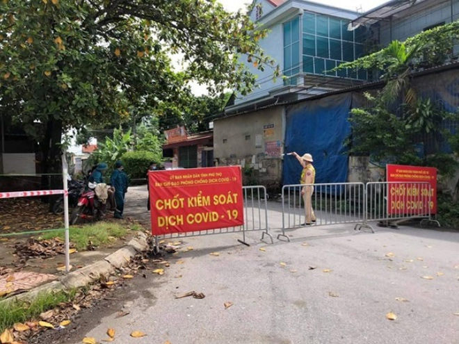 Chốt kiểm dịch trên địa bàn tỉnh Phú Thọ.
